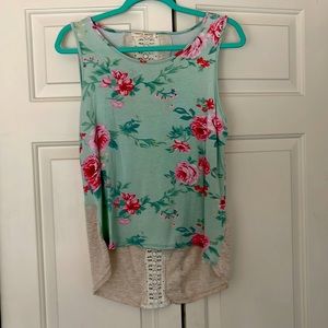 Hilow shirt with lace down the back. Size medium